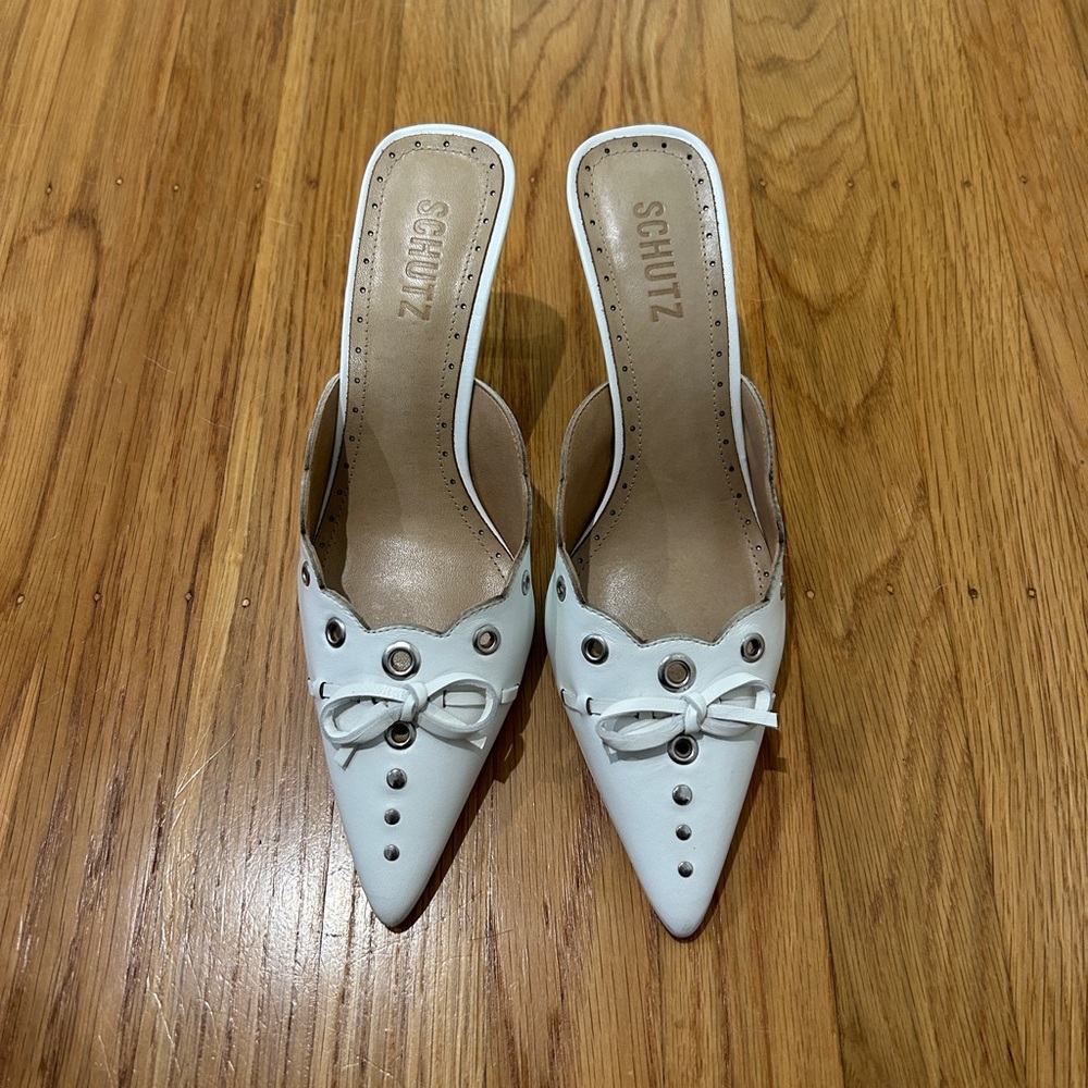 SCHUTZ Hilly Leather Mules
